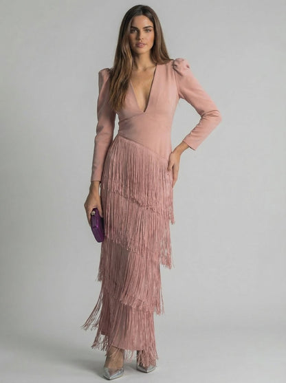 Sauge | Robe à franges