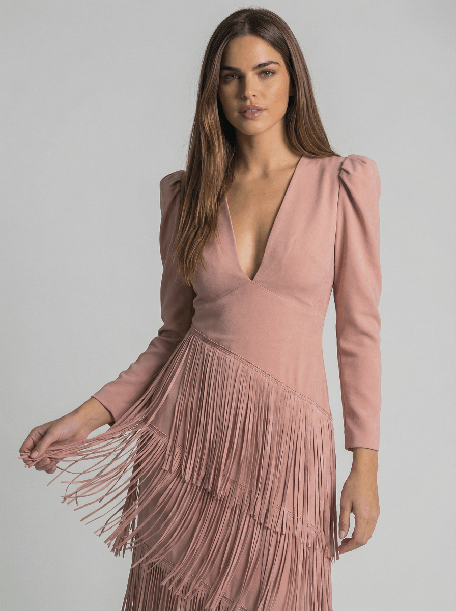 Sauge | Robe à franges