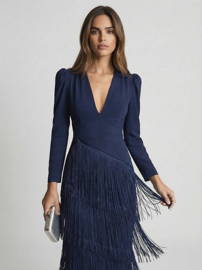 Sauge | Robe à franges