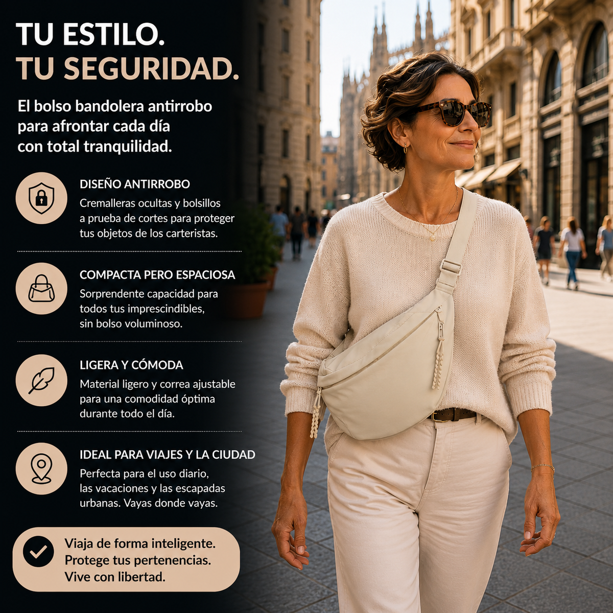 MARTA | Sac à bandoulière beige