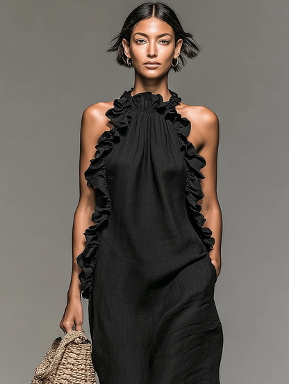 LUNA | ROBE LONGUE AVEC POCHES