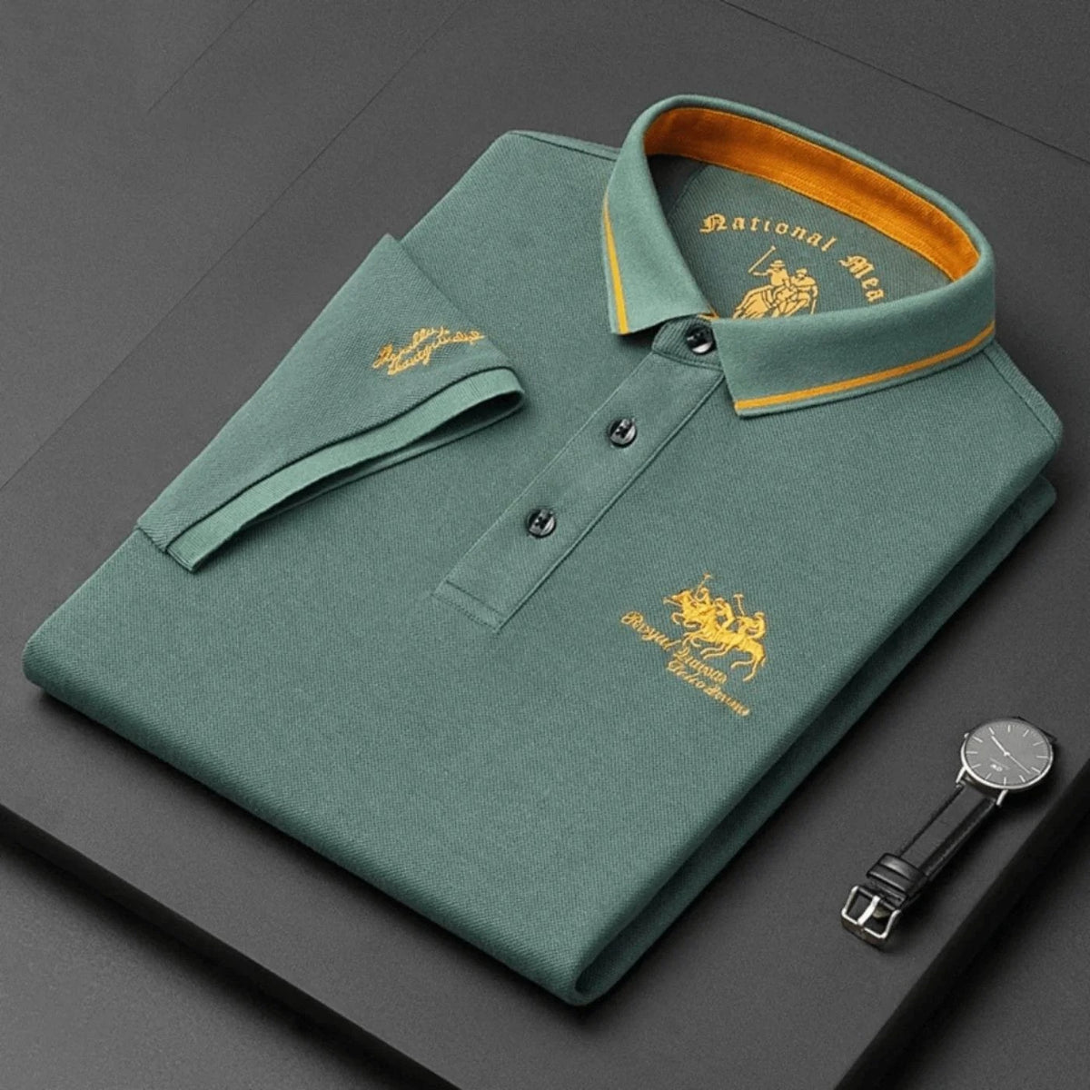 DENIS | Polo avec broderie haut de gamme