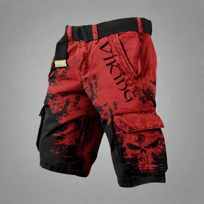 DAVID | Pantalon cargo court confortable de style viking