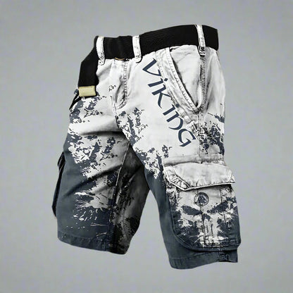 DAVID | Pantalon cargo court confortable de style viking
