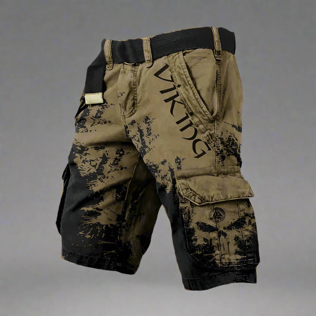 DAVID | Pantalon cargo court confortable de style viking
